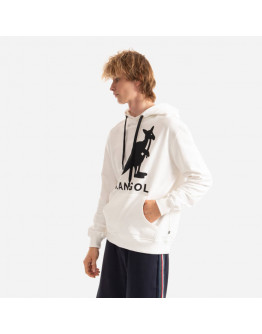 Bluza męska Kangol Hoodie Essential KLEU001 OFF WHITE