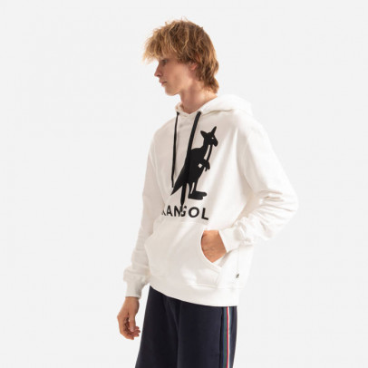 Bluza męska Kangol Hoodie Essential KLEU001 OFF WHITE