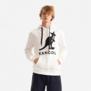 Bluza męska Kangol Hoodie Essential KLEU001 OFF WHITE