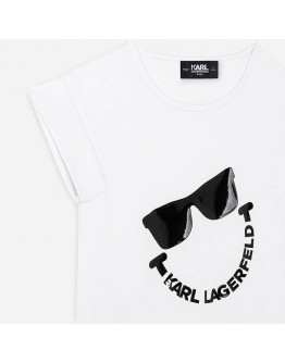 Karl Lagerfeld x Smiley Short Sleeved Dress Z12204 10B