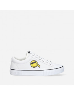 Buty damskie sneakersy Karl Lagerfeld x Smiley Kampus II Low Leather KL96208 011