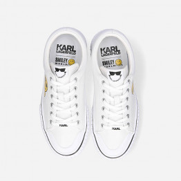 Buty damskie sneakersy Karl Lagerfeld x Smiley Kampus II Low Leather KL96208 011