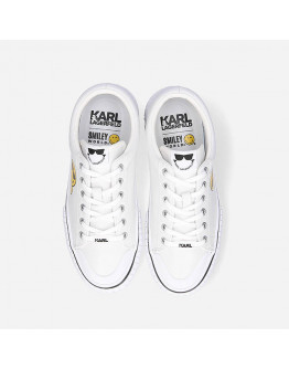 Buty damskie sneakersy Karl Lagerfeld x Smiley Kampus II Low Leather KL96208 011