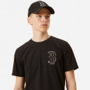 Koszulka męska New Era Boston Red Sox Metallic Logo Black T-Shirt 12893117