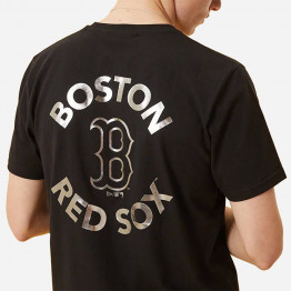 Koszulka męska New Era Boston Red Sox Metallic Logo Black T-Shirt 12893117