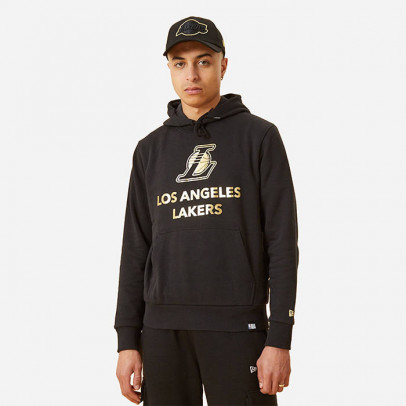 Bluza męska New Era Los Angeles Lakers Metallic Logo Black Hoodie12893103