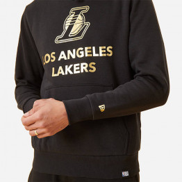 Bluza męska New Era Los Angeles Lakers Metallic Logo Black Hoodie12893103