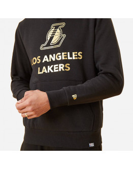 Bluza męska New Era Los Angeles Lakers Metallic Logo Black Hoodie12893103