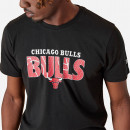 Koszulka męska New Era T-shirt Noir Chicago Bulls NBA 13083891