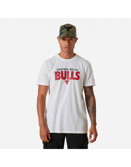 Koszulka męska New Era T-shirt Blanc Chicago Bulls NBA 13083890