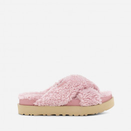 Klapki damskie UGG Fuzz Sugar Cross Slide 1120860 SHLL