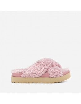 Klapki damskie UGG Fuzz Sugar Cross Slide 1120860 SHLL